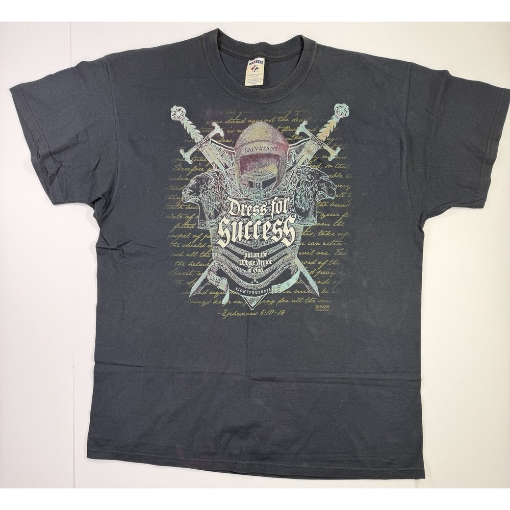 Kerusso‎ Dress for Success Armor of God Christian T-Shirt Ephesians 6 XL